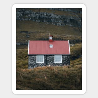 Lonely House (Faroe Islands) Sticker